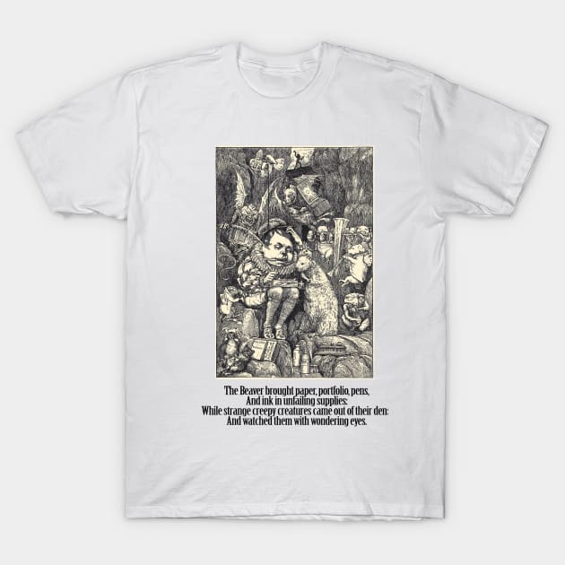 The Beavers Tale - The Hunting Of The Snark T-Shirt by The Blue Box